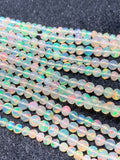 Ethiopian Opal Round 3-5M Beads,16 Inches Strand,Superb Quality,Natural Ethiopian Opal round beads , code #2 Precious gemstone, lots of fire