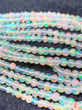Ethiopian Opal Round 3-5M Beads,16 Inches Strand,Superb Quality,Natural Ethiopian Opal round beads , code #2 Precious gemstone, lots of fire