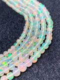 Ethiopian Opal Round 3-4M Beads,16 Inches Strand,Superb Quality,Natural Ethiopian Opal round beads , code #7 Precious gemstone, lots of fire