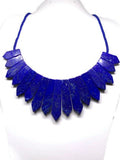 Lapis Necklace -CODE #24 -Lapis Square Shape Necklace- Lapis Fancy Necklace - Fancy Jewelry - Super Quality - Lapis Lazuli Necklace