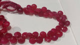 Pink Chalcedony Faceted Heart Shape 10 MM, Length 8 Inch.