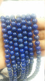 8mm Natural Lapis Round Beads, Length 16" Top Quality Lapis Beads, Blue Lapis Lazuri