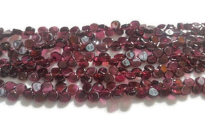 Garnet Heart Shape Beads Size 5x5 MM Length of Strand 16"- Garnet beads - AAA Quality