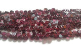 Garnet Heart Shape Beads Size 5x5 MM Length of Strand 16"- Garnet beads - AAA Quality