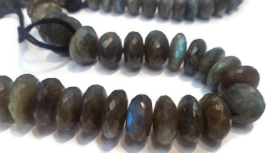 18mm Labradorite Faceted Roundel beads, Top Quality Roundel , Big Size Labradorite . rare Quality Available