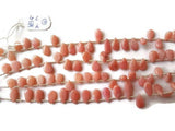 Pink Opal faceted Pear Beads -  Size 12 MM - Length 8 Inches- Pear shape -Natural Opal , pink Opal briolettes