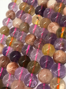 10MM Super Seven Round beads, AA Quality perfect round shape , length is 16"