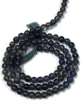 Iolite Smooth Round, 3mm , 3.5mm , 4mm, 14 Inch Strand