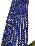 6 MM Lapis Lazuli Round faceted , High Quality faceted, Lapis Lazuli faceted ,Lapis faceted Beads, length 40 cm