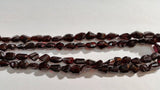 Garnet Faceted Nugget Straight Cutting , 12x14MM Approx and Length 16" Red Garnet