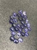 8MM Iolite smooth round cabs, natural gemstone cabochon . loose stone cabs (pack of 2 Pc ) AAA Quality