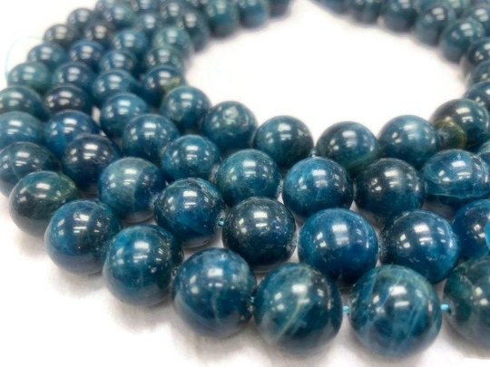 14 mm Neon Apatite Smooth Round, Perfect Round Beads- 40 cm Length - 100 % natural beads