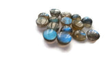 6MM Labradorite Round Cabs. Natural Blue Fire Cabs , Gemstone cabs pack of 6 pc , Gemstone cabs