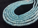 1/2 strand 4A Quality Larimar 7mm Roundel Beads, Length 20 cm Larimar Good Quality beads - Larimar Rondelle Beads