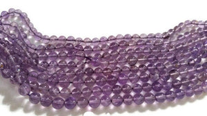 5MM Amethyst Round Beads , Good Quality in 15" Length . Amethyst Smooth Round beads AA quality