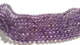 4MM Amethyst Round Beads , Good Quality in 14" Length . Amethyst Smooth Round beads AA quality