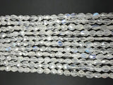 Rainbow Moonstone Faceted Oval, 5x7mm size, 14 Inch Strand, Quality AA . Rainbow Moonstone faceted shape