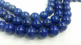 13mm Big Lapis Smooth Round Beads, Good Quality natural Lapis. Deep Blue color , no dyed color