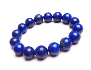 8MM Lapis Bracelet , Beautiful Blue Bracelet, Natural Lapis Round Beaded Bracelet , Gemstone beads Code :- CT