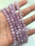 6MM Kunzite Round Faceted Beads, AAA Quality, Length 40cm -Natural Kunzite Beads-Purple Color , AAA quality origin brazil