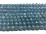 1/2 strand AAA Quality 8mm Aquamarine Round Beads, Perfect Round Beads- Wholesale Price- Length 20 cm- Blue Aquamarine Beads