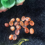Sunstone 5X7MM Smooth Oval Cabs , Natural gemstone cabochon. Good Quality cabs ( Pack of 6 pc )