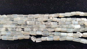 2 Strand Pack ,  Moonstone Rectangular Shape 4x6MM . gemstone Rectangle shape .