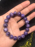 Charoite Bracelet 12 mm - AAA Quality - Gemstone Beads - weight 30 gm- length 7.5 Inch Origin Russia- Charoite Jewelry