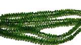 4 Inch Chrome Diopside faceted Drop shape , Very good quality ,small briolette size 3x4 to 3x5MM ,country of origin Russia