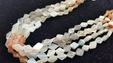 2 Strand Pack , Multy Moonstone Smooth fancy shape beads.