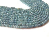 2 Strands Pack Blue Opal Faceted Rondelles 4-4.5 mm size, Super Quality , Natural Blue Opal beads