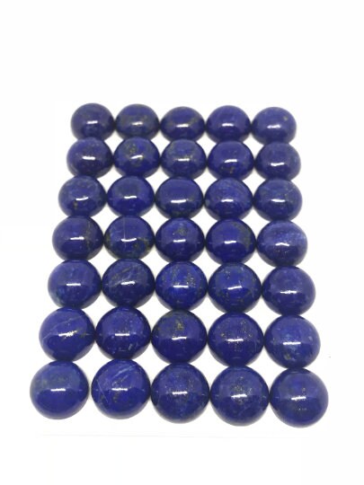 10MM Lapis Smooth Round Cabs, Top Quality Cabochon Pack of 2 Pc Good quality Lapis gemstone cabs