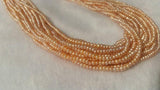 2.5MM Freshwater Peach Cultured Pearl .Natural Freshwater pearl , AAA Grade,button shape pearl code 02