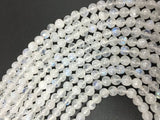 5MM Rainbow Moonstone Round Beads , Length 14 Inch and AA Quality beads.