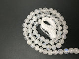 5MM Rainbow Moonstone Round Beads , Length 14 Inch and AA Quality beads.