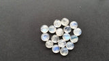 10MM Moonstone Cabs, Blue Moonstone , Rainbow Moonstone top Quality Pack of 5 Pc. blue fire moonstone, origin India