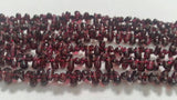 Natural Red Garnet Drop Smooth, 3X6MM Size 16 Inch Strand . Garnet smooth shape beads