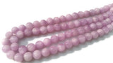 9MM Kunzite Round Beads, AAA Quality, Length 40cm -Natural Kunzite Beads-Purple Color origin brazil