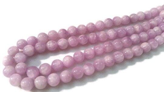 12MM Kunzite Round Beads, AAA Quality, Length 40cm -Natural Kunzite Beads-Purple Color origin brazil