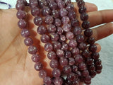 12MM Lepidolite Round beads ,Natural stone length 40cm .Good Quality beads