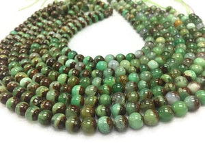 Chrysoprase Round Beads • 12mm Size • Code #01 •  AAAA quality • Length 40 Cm • Natural Chrysoprase beads • Origin Australia