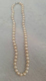 Freshwater Pearl Potato shape knotted Necklace with 925 silver hook. length 18" . Top Quality pearl