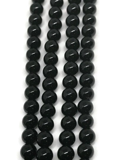 10MM Black Onyx  Round, Round beads, gemstone shape Length 16 Inch-
