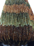 Petro Tourmaline faceted Rondelle Size 3 mm - Top quality 13.5" Strand, Natural Petro tourmaline micro faceted beads .