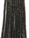 4.5MM Hematite Faceted Roundel, AAA Quality , Length 40Cm Natural hematite beads