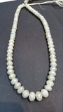 Silverite Faceted Roundel , 8 -10mm Superb Fine Quality . Silverite beads 8 Inch Strand