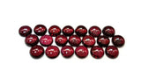 7MM Garnet Round Cabochon Pack of 10 Pc. AAA Quality, Loose Gemstone