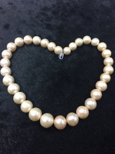 Freshwater Pearl Round beads ,11-15mm size -100% Natural Color - Pink Color AAAA Quality 40cm Length