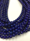 Lapis lazuli Round Beads 8mm- 15.5 Inch Strand, Superb- Quality, Natural Lapis from Afghanistan