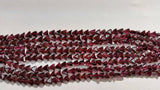 Garnet Faceted Triangle shape- Size 6x6 mm- Length of strand 15" , Garnet Fancy faceted shape